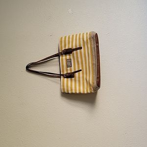 DANA BUCHMAN  shoulder bag stripes mustard ivory brown cream